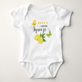 Mamas Hauptpresse Niedlicher Lemon-Schmetterling Baby Strampler