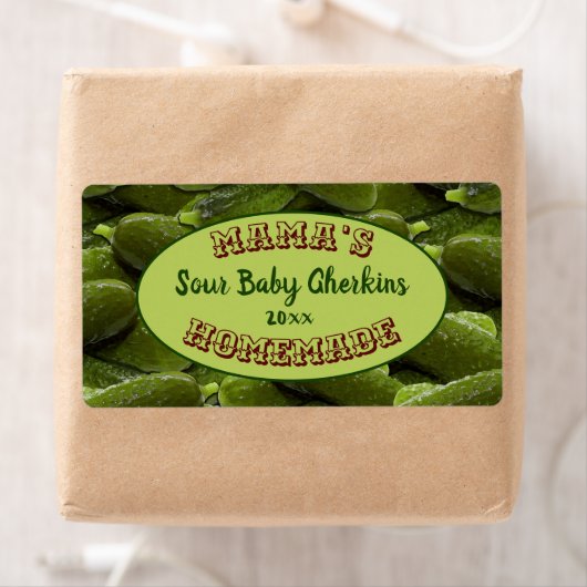 Mama's hausgemachte Pickles Canning Sticker Label (Insitu)