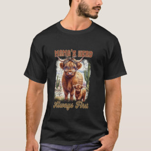 Mamas Herde immer erste Rinderfamilie T-Shirt