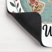 Mamas Herz, große Welt Mousepad (Ecke)