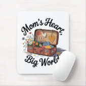 Mamas Herz, große Welt Mousepad (Mit Mouse)