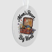 Mamas Herz, große Welt Ornament (Vorderseite)