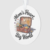 Mamas Herz, große Welt Ornament (Vorderseite)