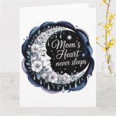 Mamas Herz schläft nie Karte (Gelbe Blume)