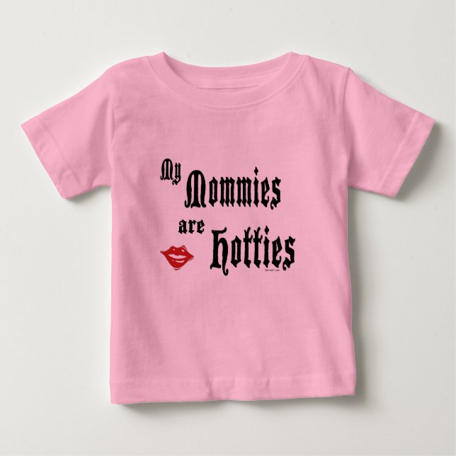 Mamas Hotties Baby T-shirt (Vorderseite)
