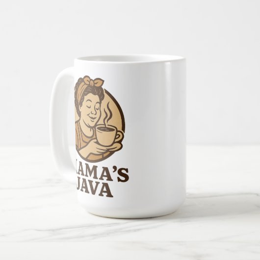 Mama's Java Coffee Mug Kaffeetasse (Vorderseite Links)