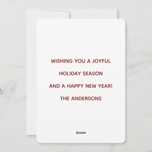 Mamas Jingle-Saft Feiertagskarte (Rückseite)