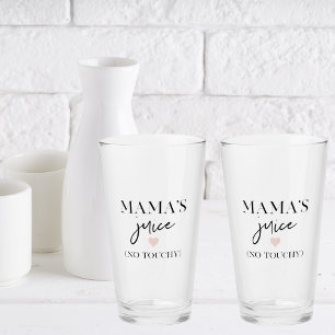 Mama's Juice Funny Zitat   Bestes Mama-Geschenk Glas