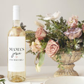 Mama's Juice Funny Zitat | Bestes Mama-Geschenk Weinetikett