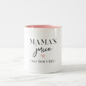 Mama's Juice Funny Zitat | Bestes Mama-Geschenk Zweifarbige Tasse (Mittel)