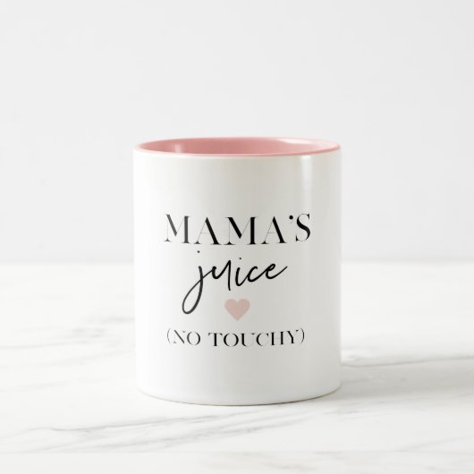 Mama's Juice Funny Zitat | Bestes Mama-Geschenk Zweifarbige Tasse (Mittel)