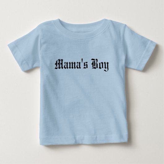 Mamas Junge Baby T-shirt (Vorderseite)
