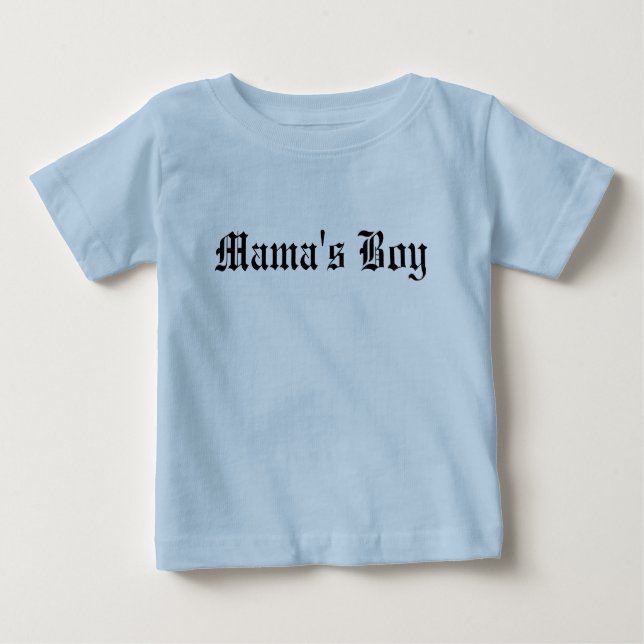 Mamas Junge Baby T-shirt (Vorderseite)