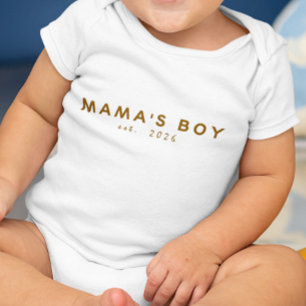 Mamas Junge Begr. Jahr Baby Strampler