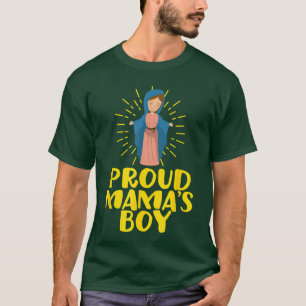 Mamas Junge Mary Unsere Liebe Frau Mutter Lustiger T-Shirt