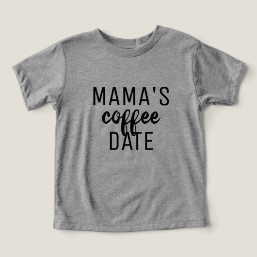 Mamas Kaffee-Date-Kinder Unisex T-Shirt (Design Vorderseite)