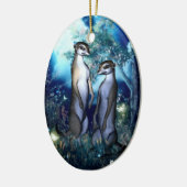 Mamas Kats Verzierung Keramik Ornament (Links)