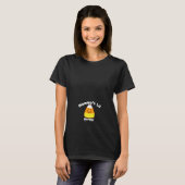 Mamas kleine Kernel Candy Corn Halloween Schwanger T-Shirt (Vorne ganz)
