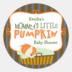 Mamas kleine Kürbis-Sticker Runder Aufkleber