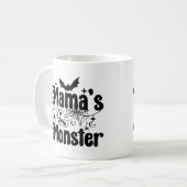 Mamas kleine Monster-Halloween-Tasse Kaffeetasse (Vorderseite Links)
