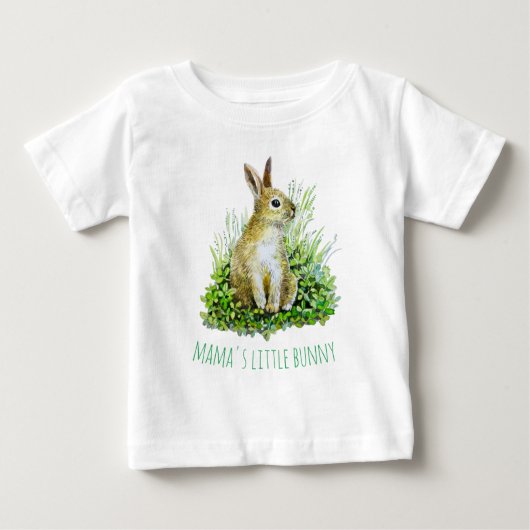 Mama's kleiner Hase Baby T-shirt (Vorderseite)