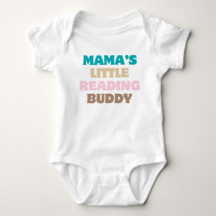 Mamas kleiner Lesebegleiter Bunter Bücherliebhaber Baby Strampler