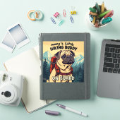 Mamas kleiner Mops-Wanderbegleiter Aufkleber (iPad Hülle)