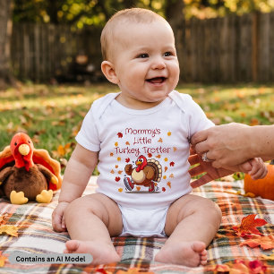Mamas kleiner Truthahn-Trottel  Süßes Thanksgiving Baby Strampler