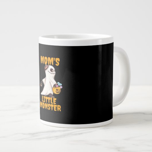 Mama's Kleines Boo Monster Funny Graphic Jumbo-Tasse (Vorderseite Rechts)