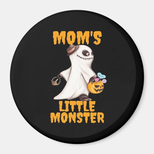 Mama's Kleines Boo Monster Funny Graphic Magnet (Vorne)