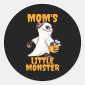 Mama's Kleines Boo Monster Funny Graphic Runder Aufkleber (Vorderseite)