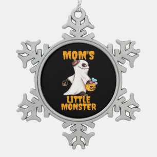 Mama's Kleines Boo Monster Funny Graphic Schneeflocken Zinn-Ornament
