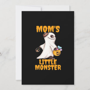 Mamas kleines Boo-Monster lustige Grafik Feiertagskarte