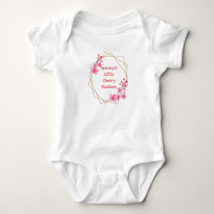 Mamas kleines Kirschblütenmädchen - Sakura Blüten Baby Strampler