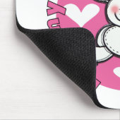 Mamas kleines Kuschelkaninchen Mousepad (Ecke)