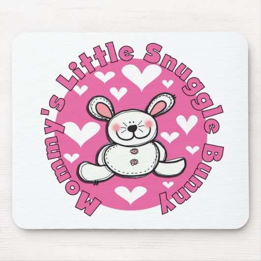 Mamas kleines Kuschelkaninchen Mousepad (Vorne)