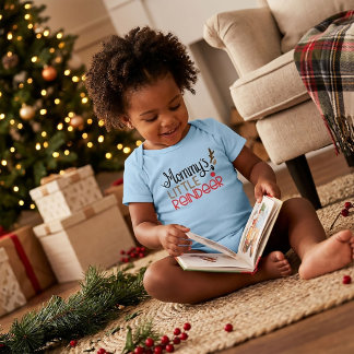 Mamas kleines Rentier-Weihnachten Baby Strampler