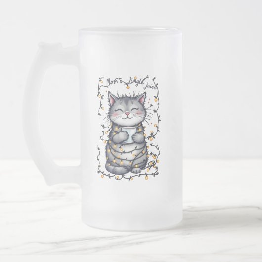 Mamas Klingel-Saft Mattglas Bierglas (Links)