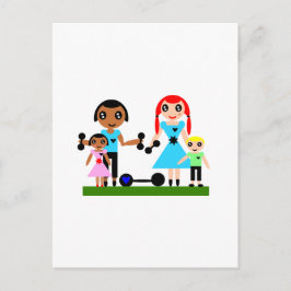 Mamas können heben postkarte