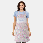 Mamas Küche Ditsy Blumen Rosa Schürze (Getragen)