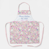 Mamas Küche Ditsy Blumen Rosa Schürze (Vorderseite)