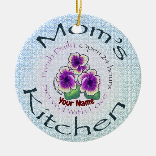 Mamas Küche Keramik Ornament (Vorne)