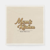 Mamas Küche Personalisiert Serviette (Vorderseite)