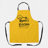 Mamas Küchen Dame Chef Personalisiert Schürze (Vorderseite)