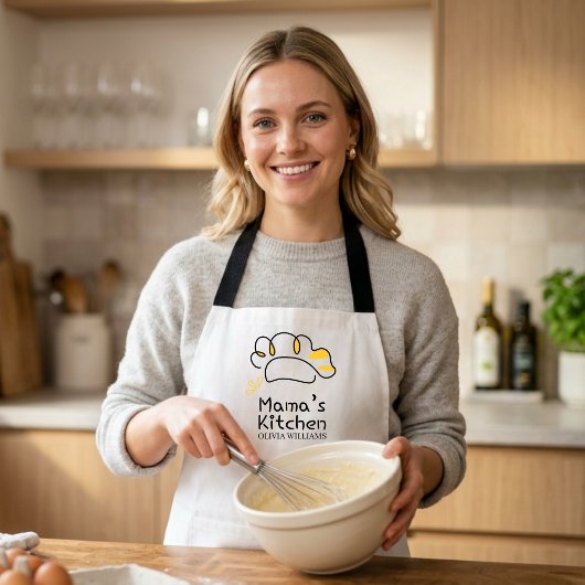 Mamas Küchen Dame Chef Personalisierte Schürze