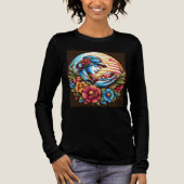 Mamas langes Schläfchen Tri-Blend Shirt (Vorderseite)