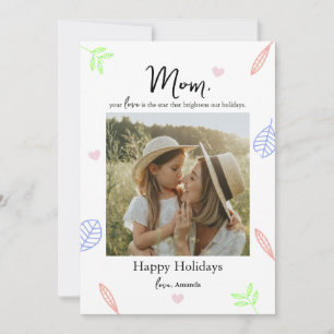 Mamas Liebe, unser Weihnachtsstern Feiertagskarte