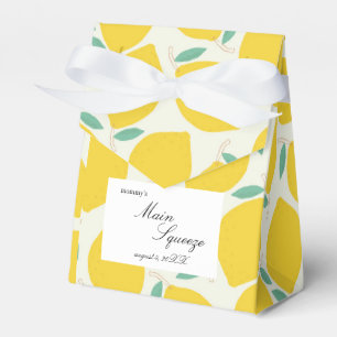 Mamas Liebling Zitronen Baby Shower Geschenkschachtel