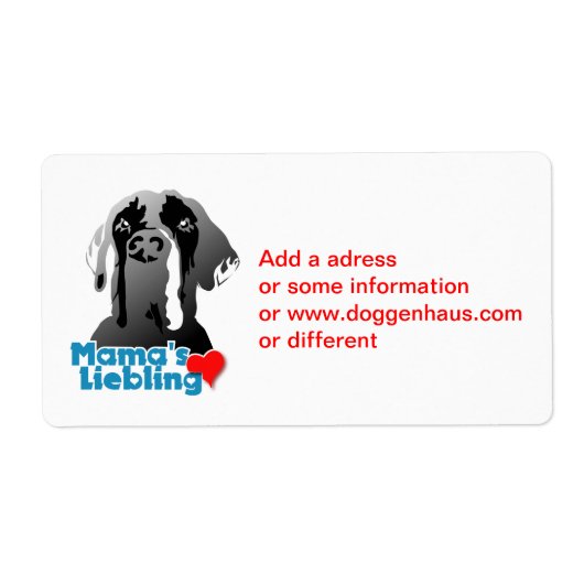 Mamas Lieblings Dogge (Vorne)