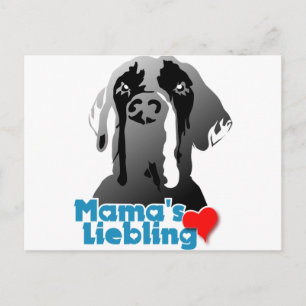 Mamas Lieblings Dogge Postkarte